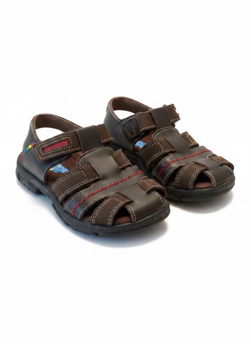 Ferrato Boy’s 11 brown leather fisherman sandals